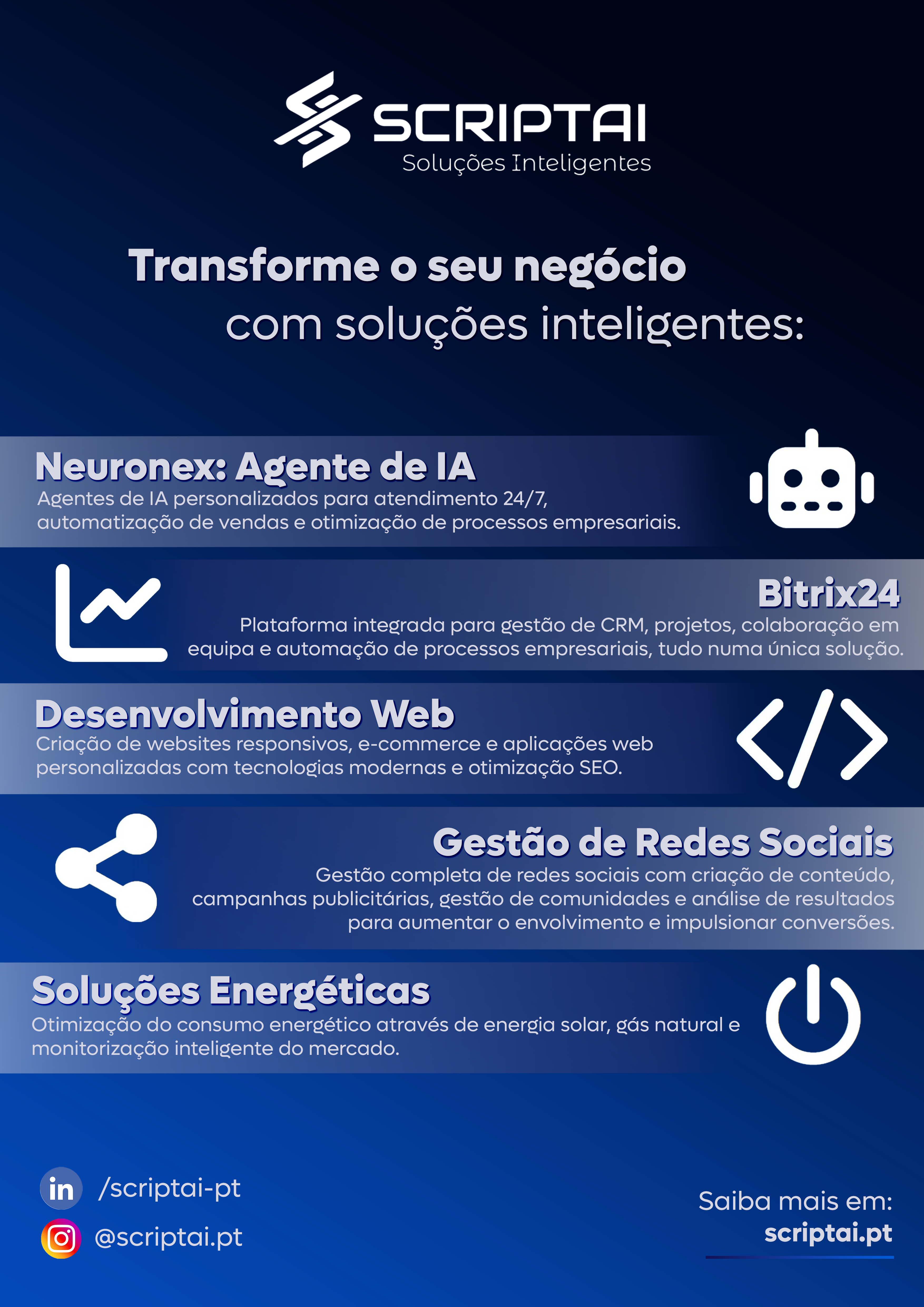 Scriptai solutions flyer design